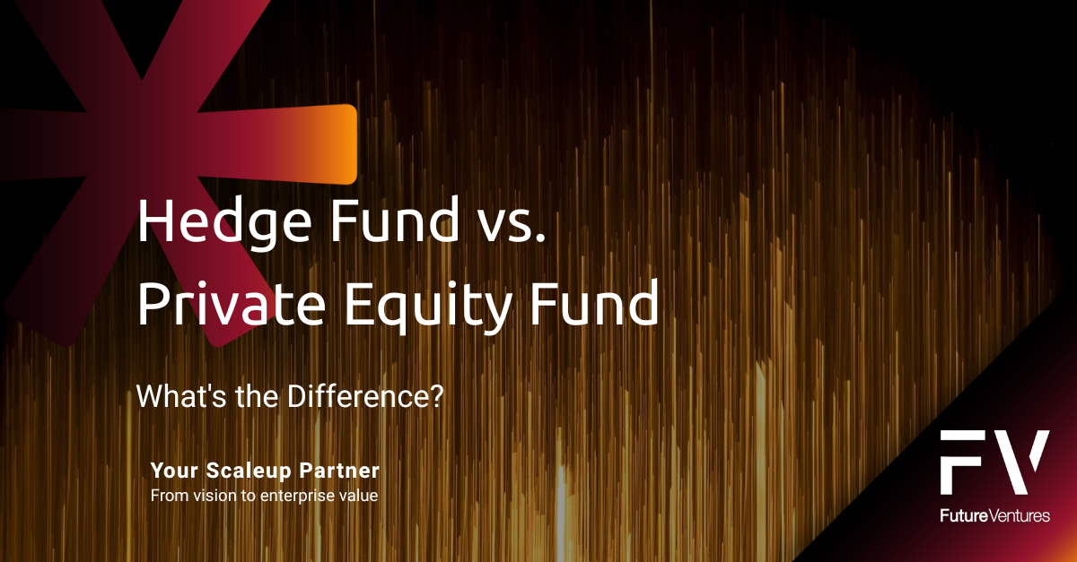 Banner for an article about the differences between Private Equity and Hedge Funds