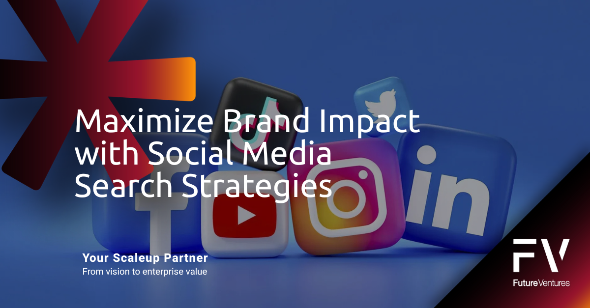 Social media icons: Facebook, TikTok, YouTube, Instagram, Twitter, and LinkedIn on blue background.