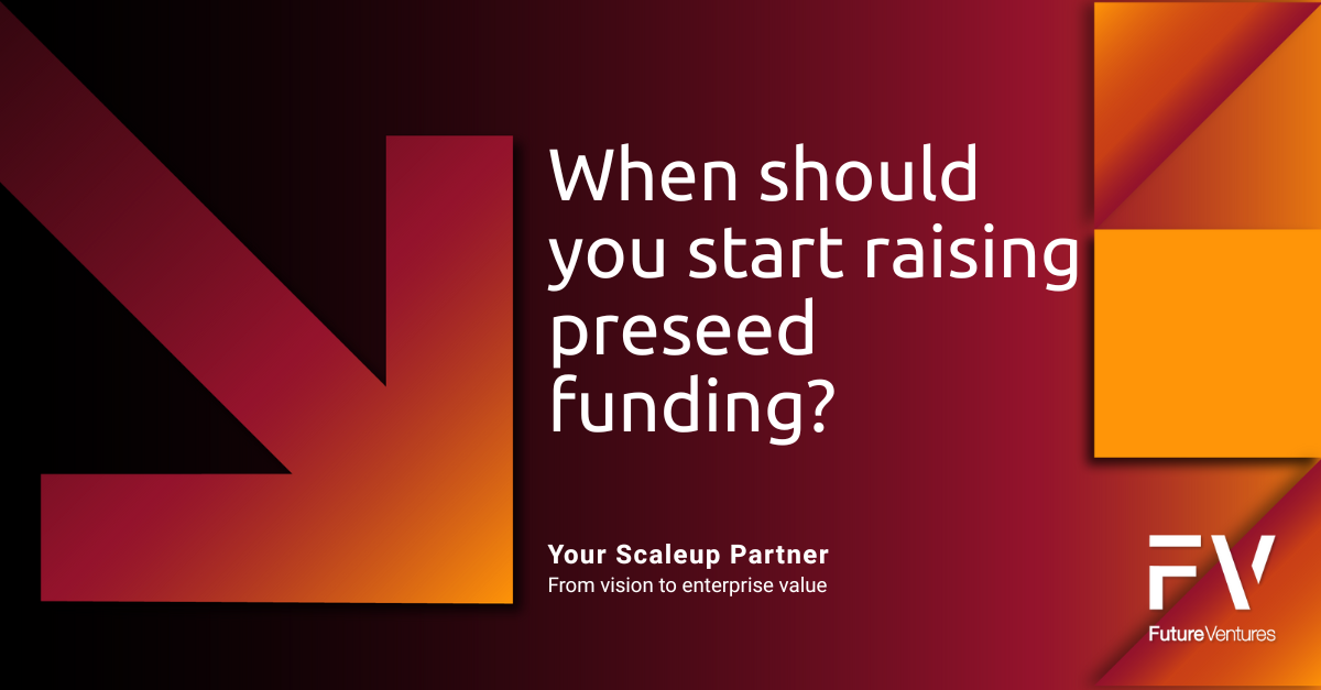 Abstract illustration representing the concept of a startup journey towards raising pre-seed funding
